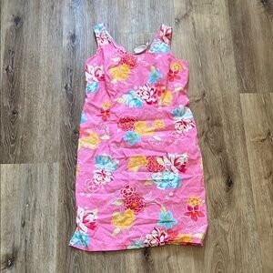 Vintage 60s/70s style Floral Pink Dress